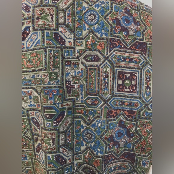 Vintage 1950s 1960s Mojud Short Sleeve Blouse Tiki Vibe - Picture 2 of 16